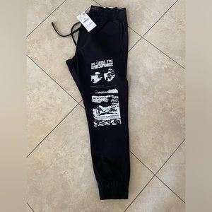 Zara Black Men’s Joggers Size L NWT